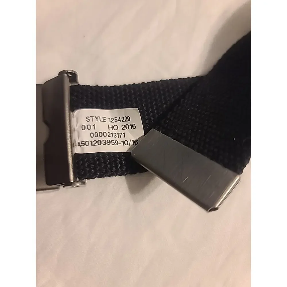 Under Armour Boys Black Webbing Belt 1254229 001 With Metal Buckle